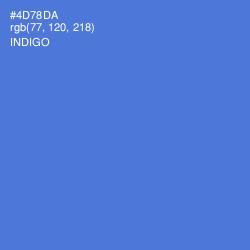 #4D78DA - Indigo Color Image