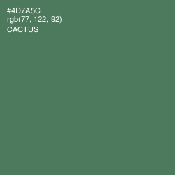 #4D7A5C - Cactus Color Image