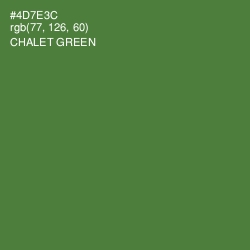 #4D7E3C - Chalet Green Color Image