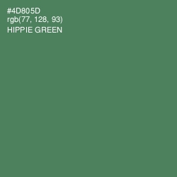#4D805D - Hippie Green Color Image