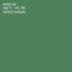 #4D8159 - Hippie Green Color Image