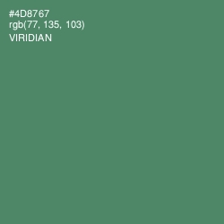 #4D8767 - Viridian Color Image