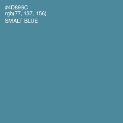 #4D899C - Smalt Blue Color Image