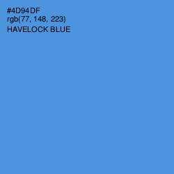 #4D94DF - Havelock Blue Color Image