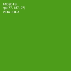 #4D9D1B - Vida Loca Color Image