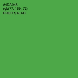 #4DA948 - Fruit Salad Color Image