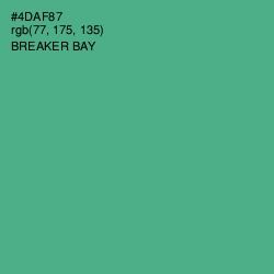 #4DAF87 - Breaker Bay Color Image