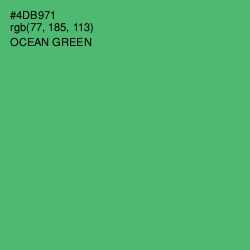 #4DB971 - Ocean Green Color Image