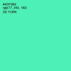 #4DF0B6 - De York Color Image