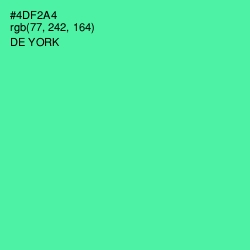#4DF2A4 - De York Color Image