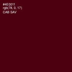 #4E0011 - Cab Sav Color Image