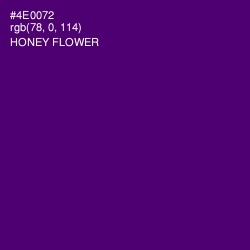 #4E0072 - Honey Flower Color Image