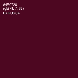 #4E0720 - Barossa Color Image