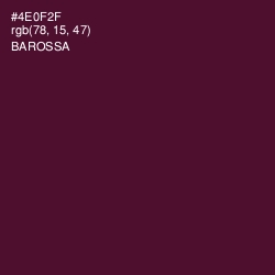 #4E0F2F - Barossa Color Image
