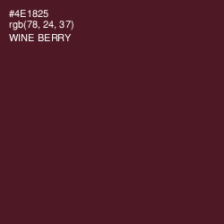 #4E1825 - Wine Berry Color Image
