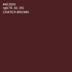 #4E2024 - Crater Brown Color Image