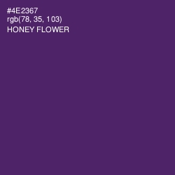 #4E2367 - Honey Flower Color Image
