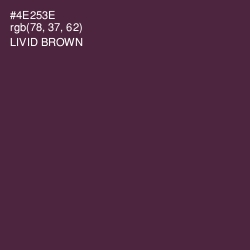 #4E253E - Livid Brown Color Image