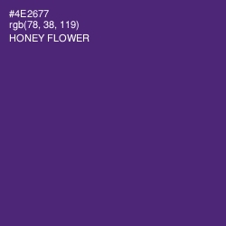 #4E2677 - Honey Flower Color Image