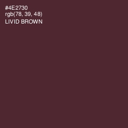 #4E2730 - Livid Brown Color Image