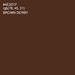 #4E2D1F - Brown Derby Color Image