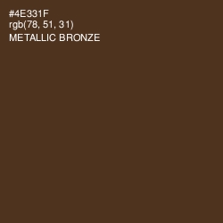 #4E331F - Metallic Bronze Color Image