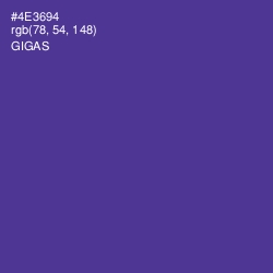 #4E3694 - Gigas Color Image