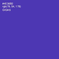 #4E36B2 - Gigas Color Image