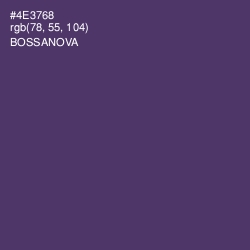 #4E3768 - Bossanova Color Image