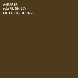 #4E3B1B - Metallic Bronze Color Image