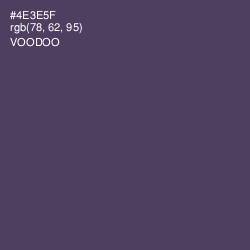 #4E3E5F - Voodoo Color Image