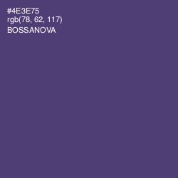 #4E3E75 - Bossanova Color Image