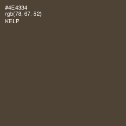 #4E4334 - Kelp Color Image