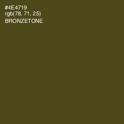 #4E4719 - Bronzetone Color Image