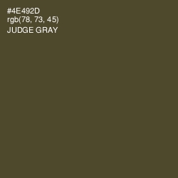 #4E492D - Judge Gray Color Image