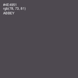 #4E4951 - Abbey Color Image