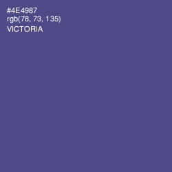 #4E4987 - Victoria Color Image