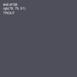 #4E4F5B - Trout Color Image