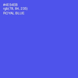 #4E54EB - Royal Blue Color Image