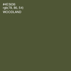 #4E5636 - Woodland Color Image