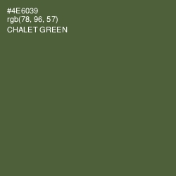 #4E6039 - Chalet Green Color Image