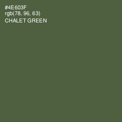 #4E603F - Chalet Green Color Image