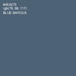 #4E6275 - Blue Bayoux Color Image