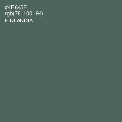 #4E645E - Finlandia Color Image