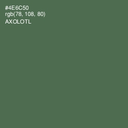 #4E6C50 - Axolotl Color Image