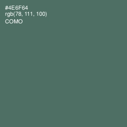 #4E6F64 - Como Color Image