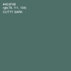 #4E6F68 - Cutty Sark Color Image