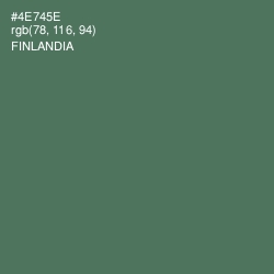#4E745E - Finlandia Color Image