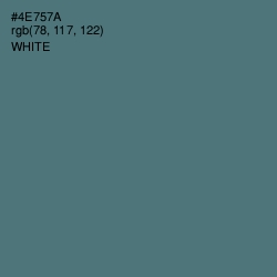 #4E757A - Faded Jade Color Image