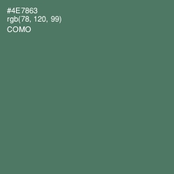#4E7863 - Como Color Image